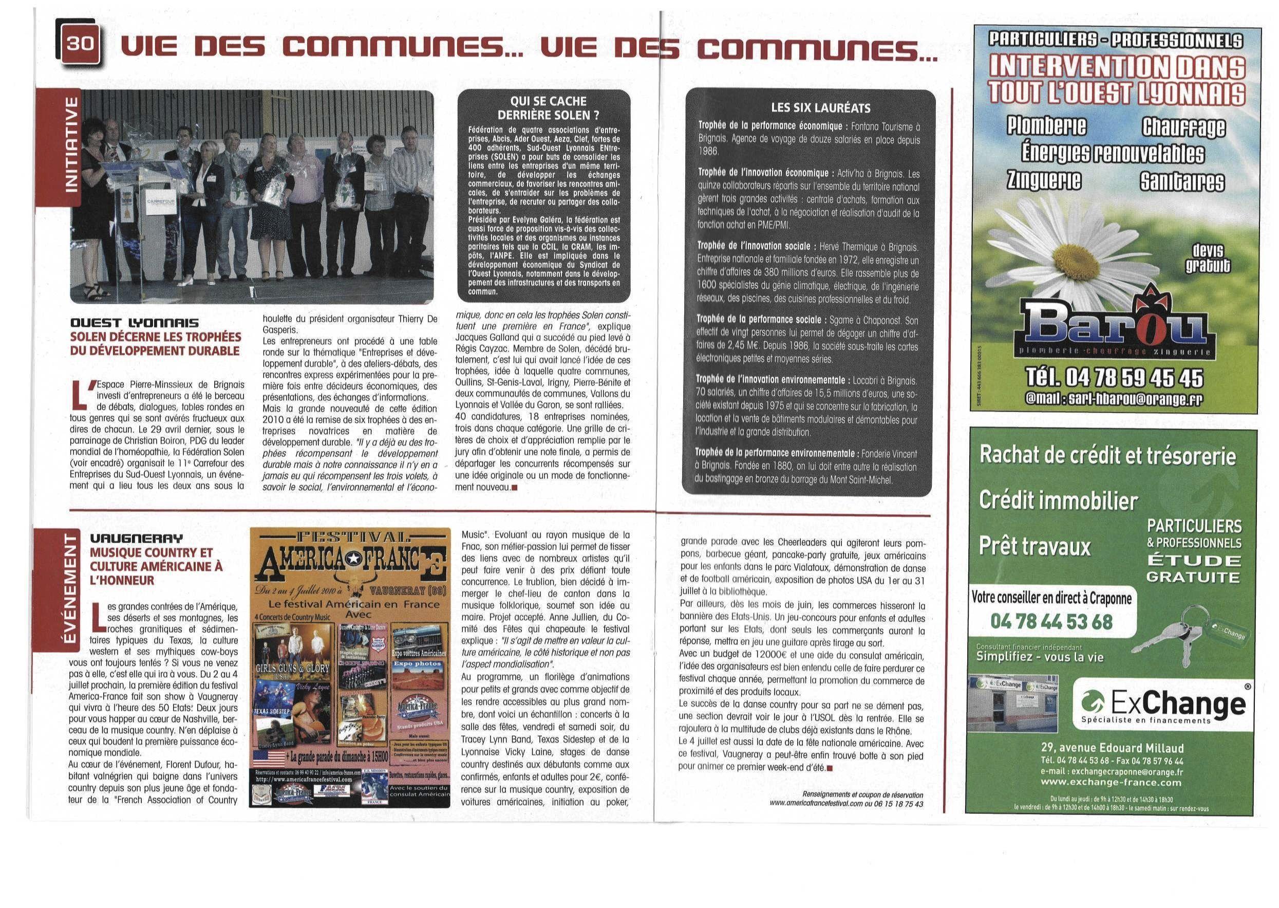 Activ'H.A se voit décerner le trophée de l'innovation économique par Solen